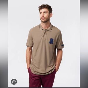 Psycho Bunny Cleveland Polo in Taupe color size Medium